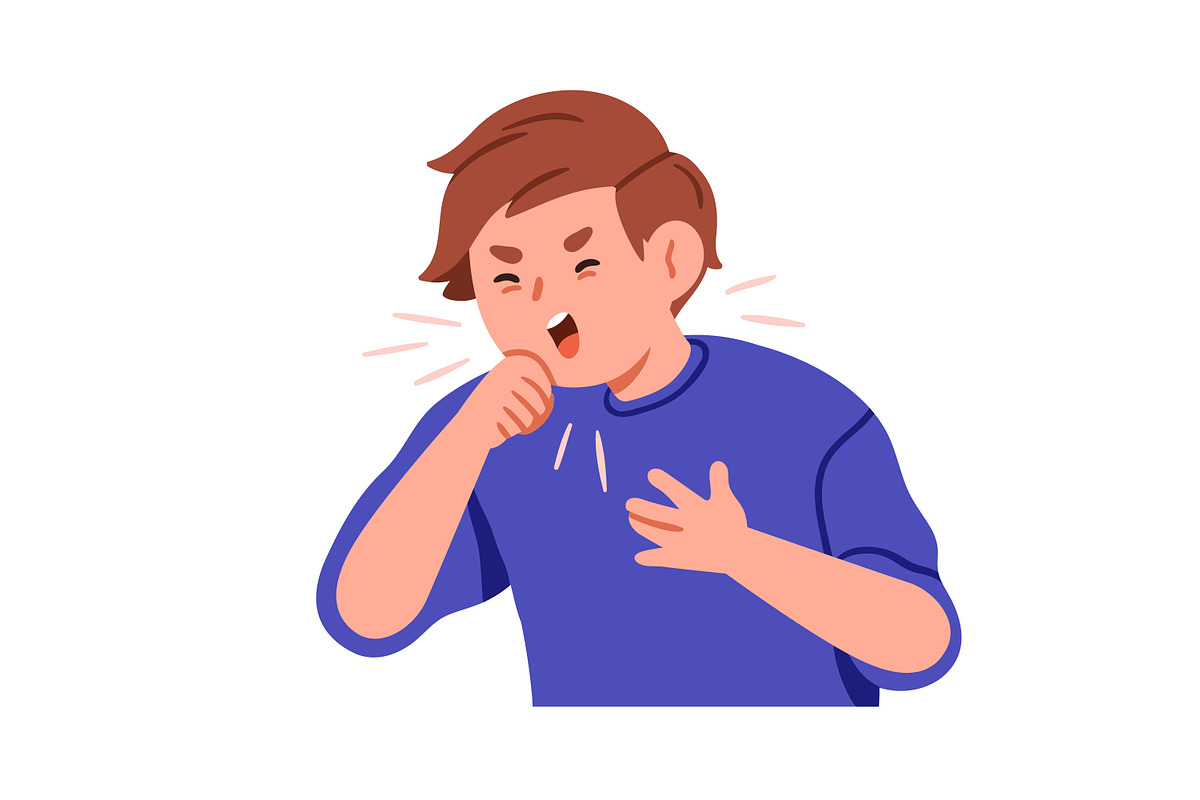 Sick kid boy with cold or flu set, a Person Illustration by Good Studio (Photo 6 of 13)