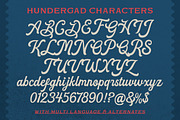 UPDATE - Hundergad Collection Font, a Script Font by Letterhend Studio (Thumbnail 7 of 10)