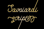 Savoiardi script+shadow, a Script Font by Etewut (Thumbnail 1 of 10)