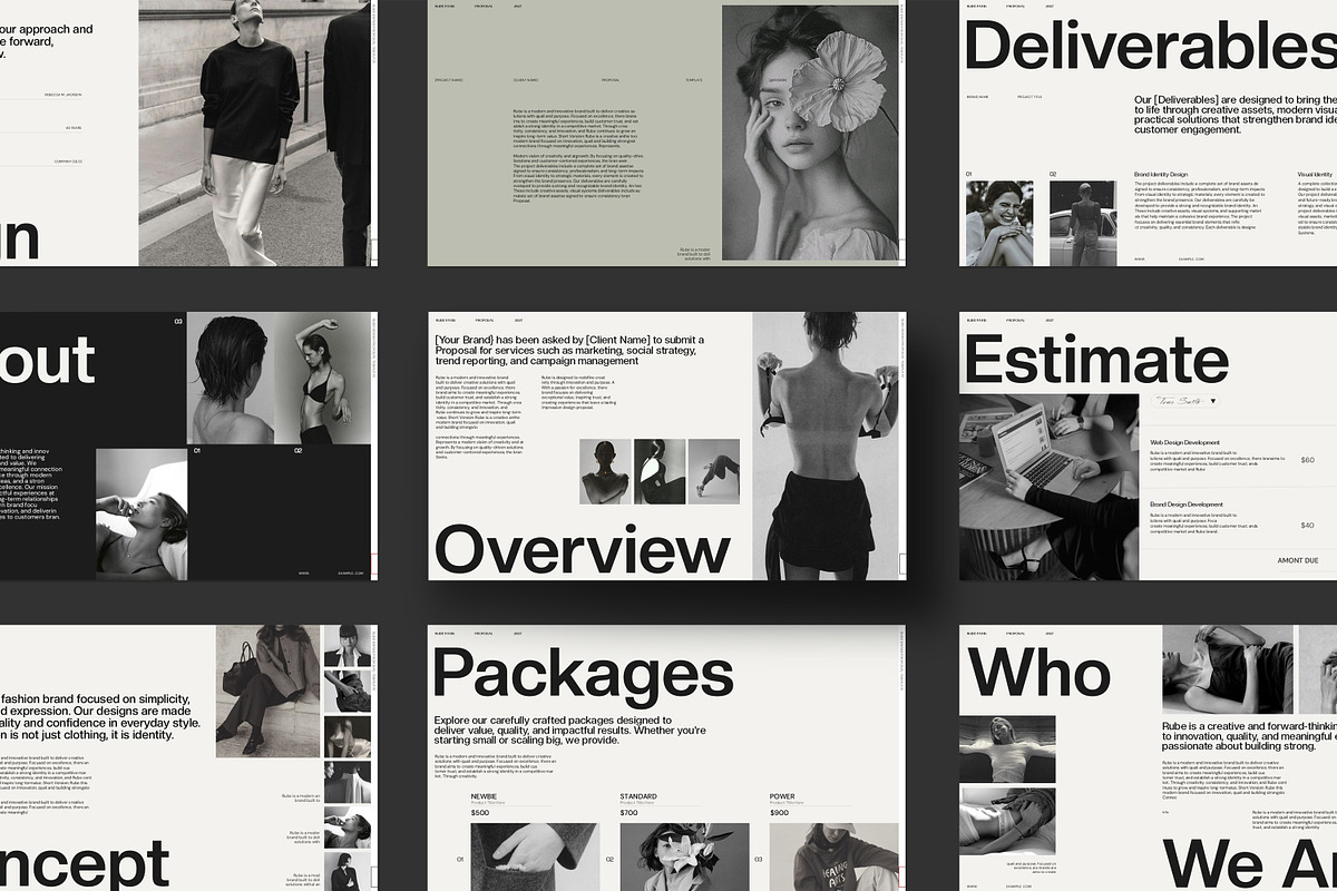 RUBE | Brand Proposal, a Presentation Template by CreativexGenius (Photo 7 of 10)