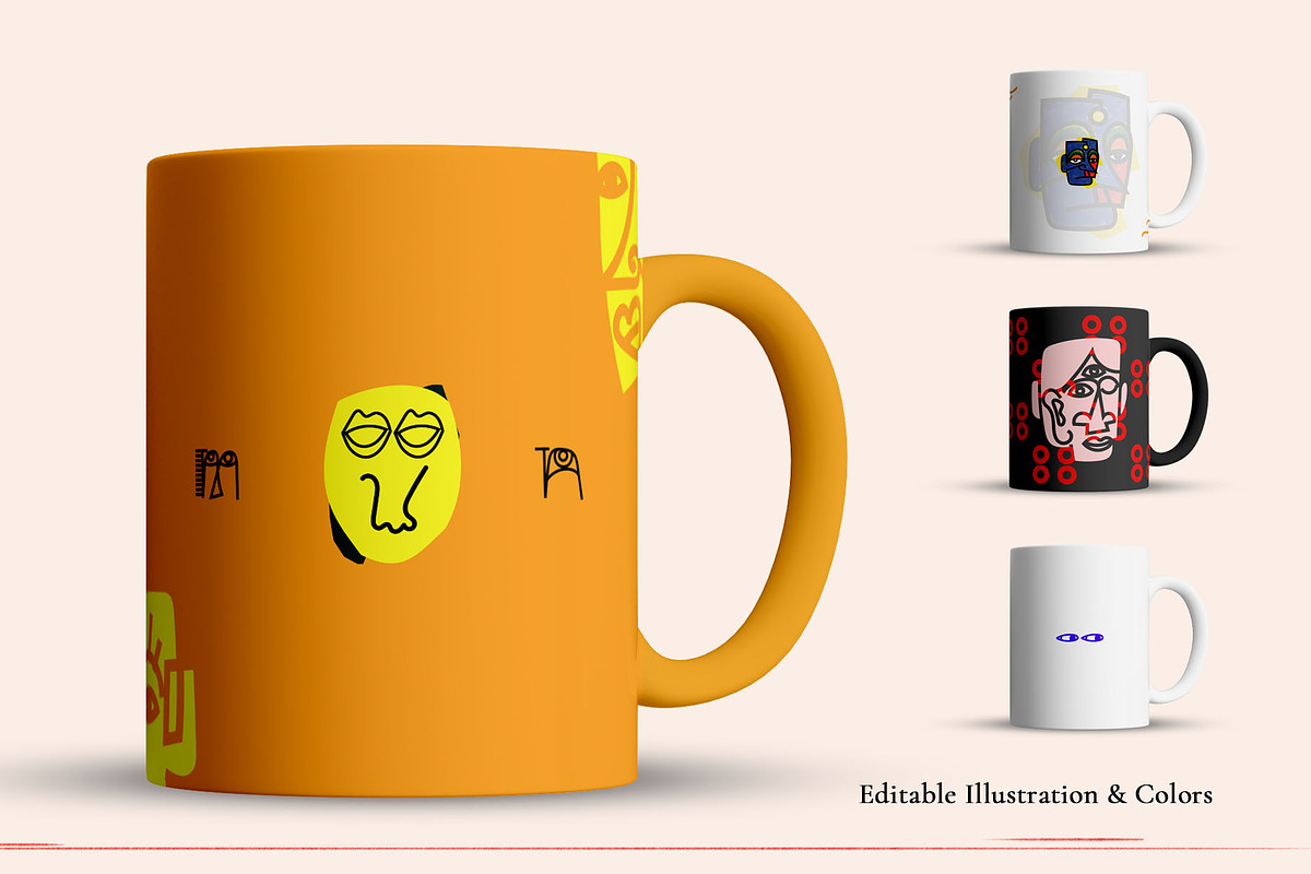 Picasso Style Collection | AI, an Object Graphic by Azruca (Photo 7 of 12)