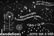 Chalk Dandelions & Overlays Clip Art, an Illustration by FrankiesDaughtersDesign (Thumbnail 5 of 6)