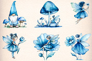 Watercolor Magical Garden Bule Fairi, an Illustration by Digital Artistic99 (Thumbnail 3 of 10)