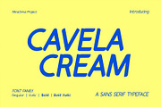 Cavela Cream - Sans Serif Font, a Sans Serif Font by Mirachma Project (Thumbnail 1 of 10)