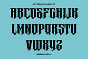 Metrim - Logo Font, a Blackletter Font by Nirmana Visual (Thumbnail 4 of 16)