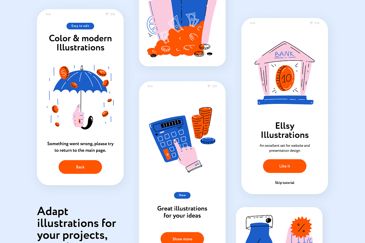 Ellsy Finance Illustrations, a Finance Illustration by Welovegraphics (Photo 3 of 7)