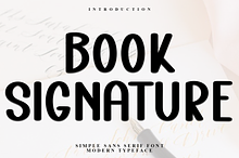 Book Signature