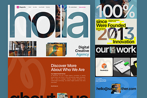 Magnolia - Digital Agency Website, an UI Kit Template by Sans Design