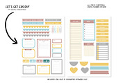 Groovy Digital Sticker Pack PNGs, a Stationery Template by Bella+Sophia Creative (Thumbnail 2 of 5)
