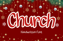 Church is a handwritten font