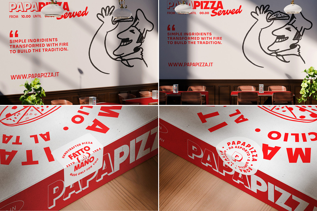 40 Pizza Branding & Packaging Mockup, a Packaging Mockup by Vitora Mockup (Photo 12 of 12)
