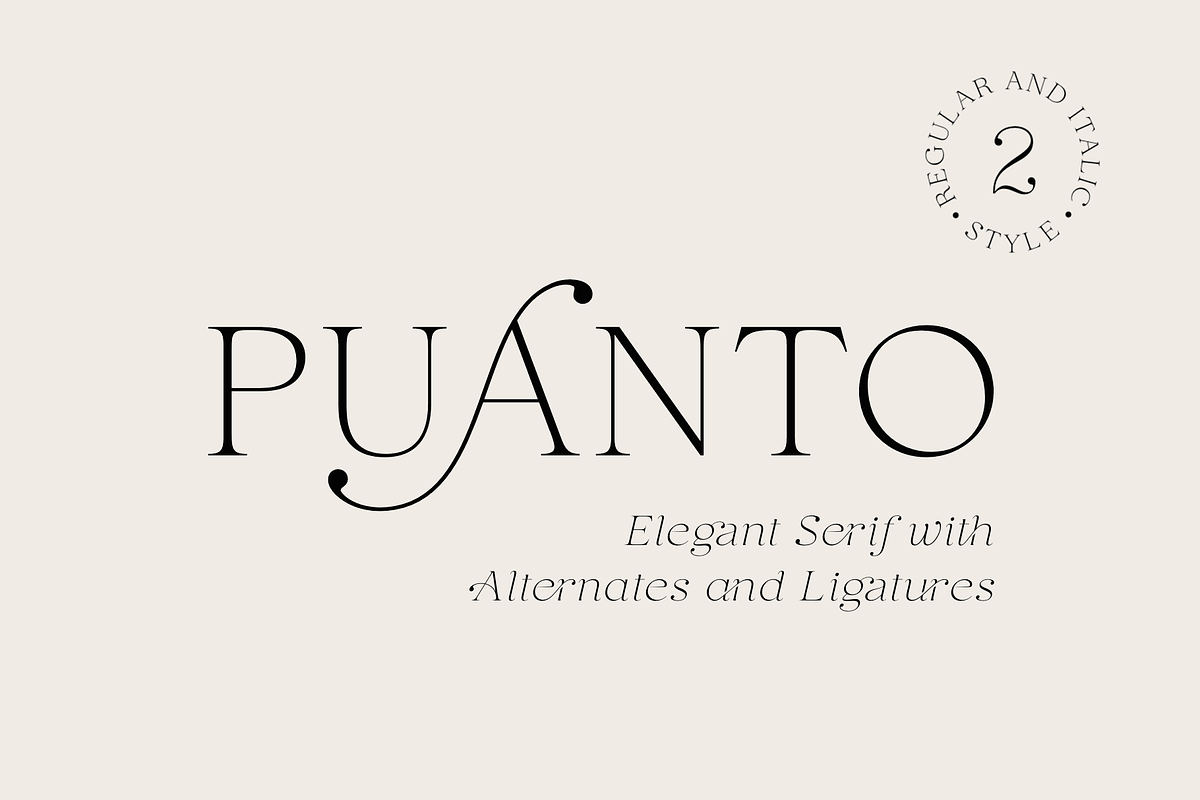 Puanto, a Serif Font by Larin Type Co. (Photo 1 of 15)