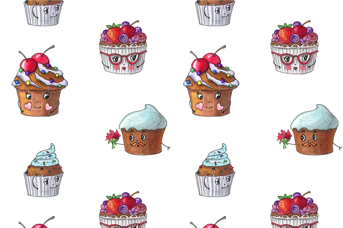 Coffe stories, muffins and coffee, a Food Illustration by fiolika (Photo 3 of 6)
