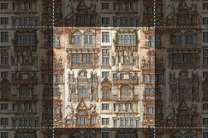 Classical Facade Seamless Patterns