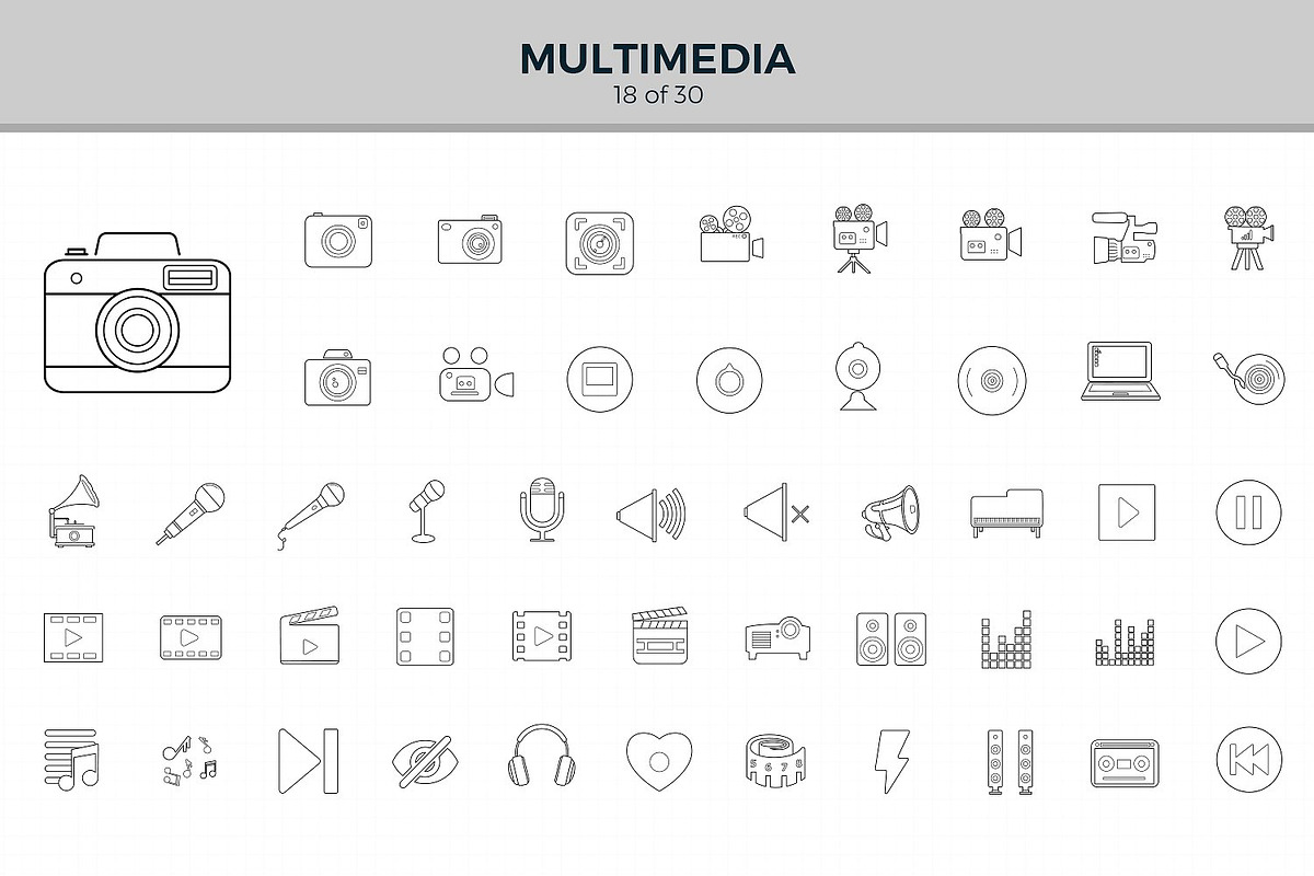 Jumbo Line Icons Pack, an Outline Icon by Jumbo Icons (Photo 20 of 48)