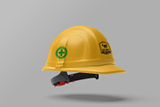 Safety Helmet Mockup, a Household Mockup by hokagata (Thumbnail 1 of 4)
