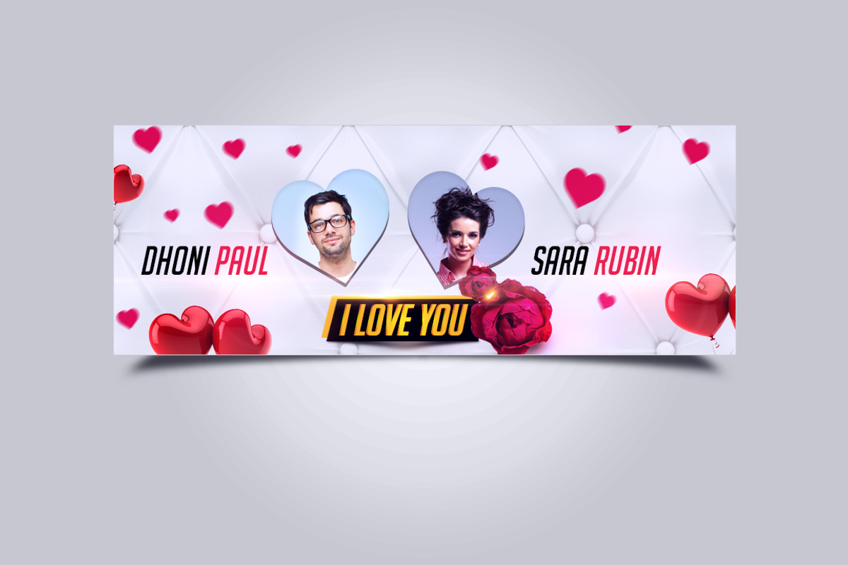 Valentines Day Facebook Cover, a Social Media Template by Jaisivakumar (Photo 2 of 3)