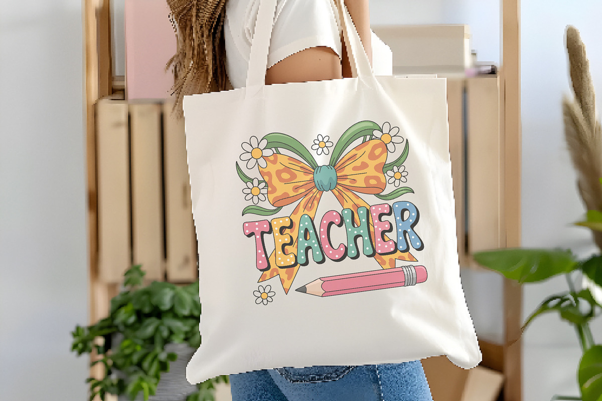 Coquette Teacher Png, an Illustration by Watercolor design (Photo 2 of 5)