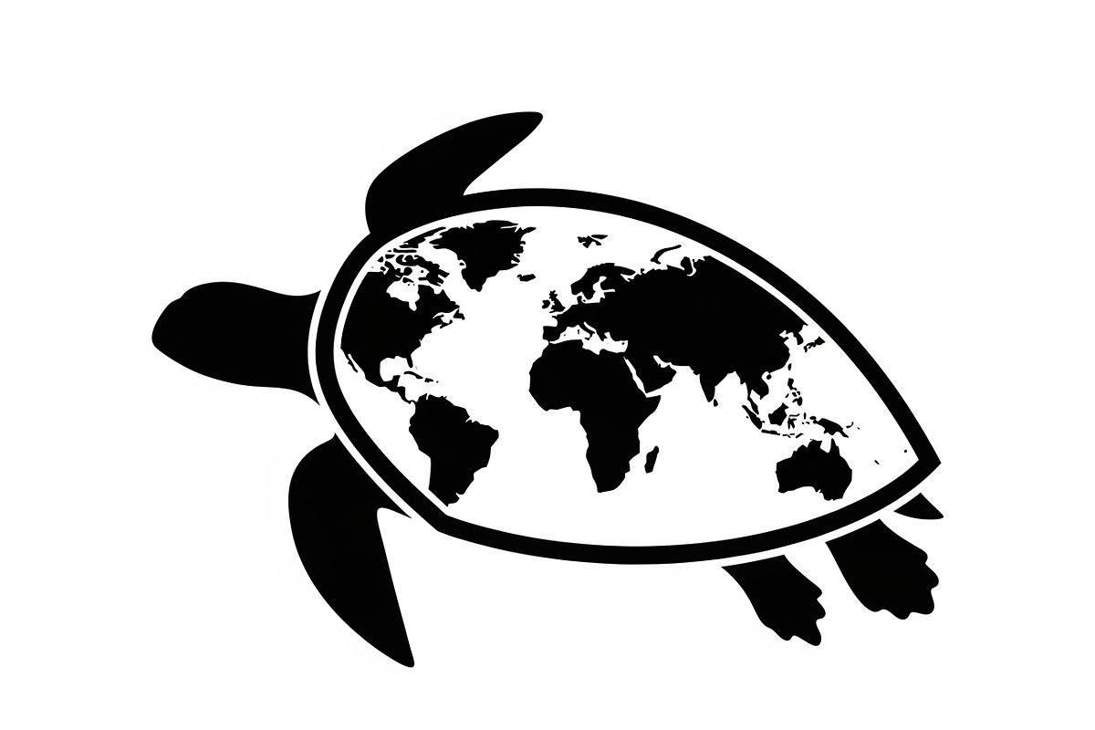 World Map Sea Turtle Bundle, an Illustration by Gaye Art (Photo 21 of 31)