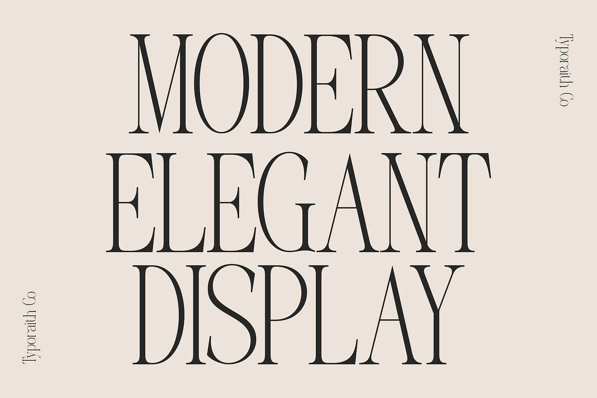 Bevaloire | A Modern Display Serif, a Serif Font by Typoraith Co (Photo 2 of 7)