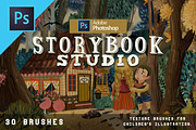 Storybook studio Photoshop, a Brush Add-On by Eliza Moreno Illustration (Thumbnail 1 of 3)