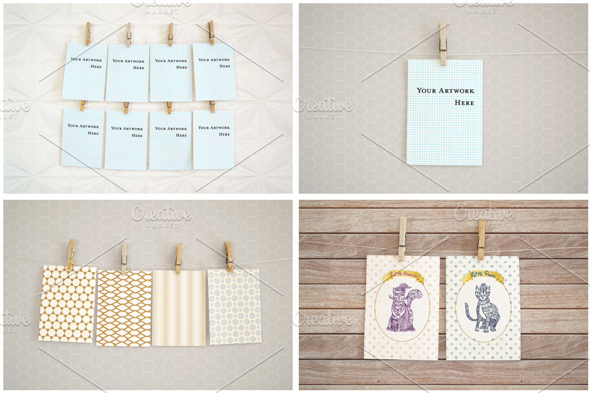 5x7 Artwork Mock Ups - Real Photos, a Print Template by JSquarePresents (Photo 1 of 7)