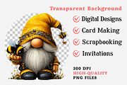 Honey Bee Gnome Watercolor Clipart, an Illustration by Dream Creation (Thumbnail 7 of 7)