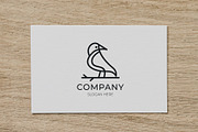 Minimal line art bird logo, a Branding & Logo Template by Medianeka (Thumbnail 2 of 3)