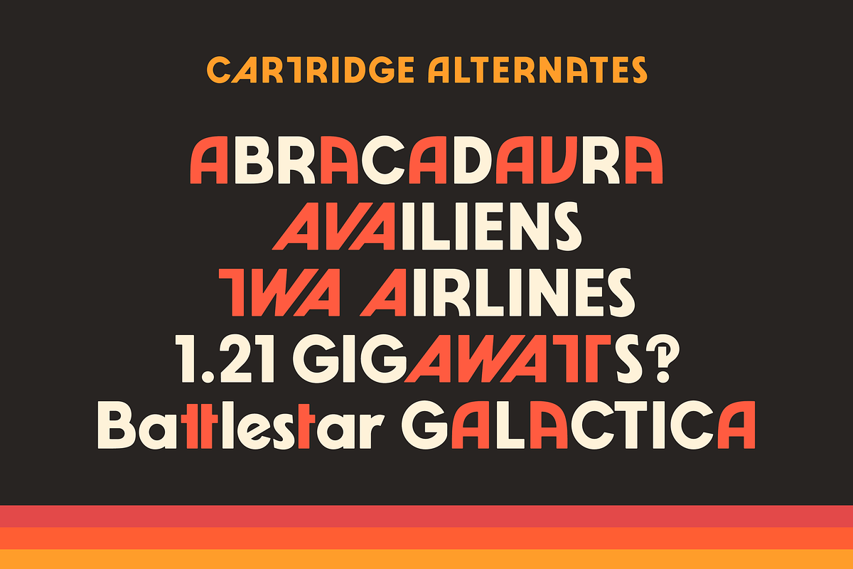 Cartridge — Retro video game font, a Sans Serif Font by SimpleBits® (Photo 4 of 6)