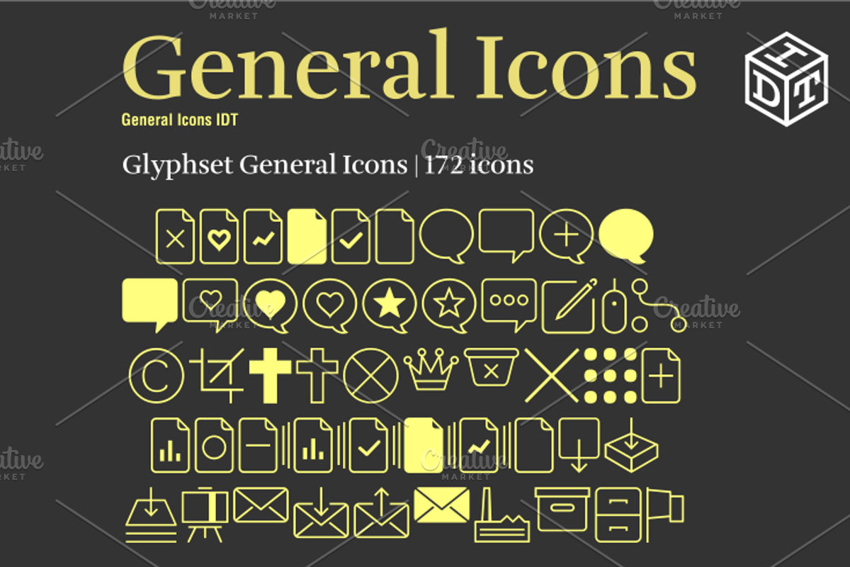 General Icons Font + Web Font(Free)