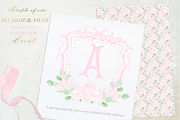 Pink Hydrangea Watercolor Crest, an Illustration by LABFcreations (Thumbnail 4 of 4)