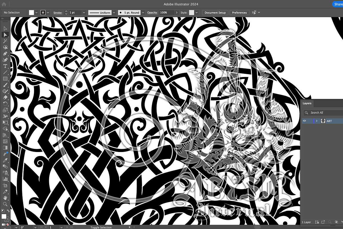 Tree of Life, Celtic Knotwork Art, a Decorative Illustration by Abysm Internal (Photo 3 of 4)