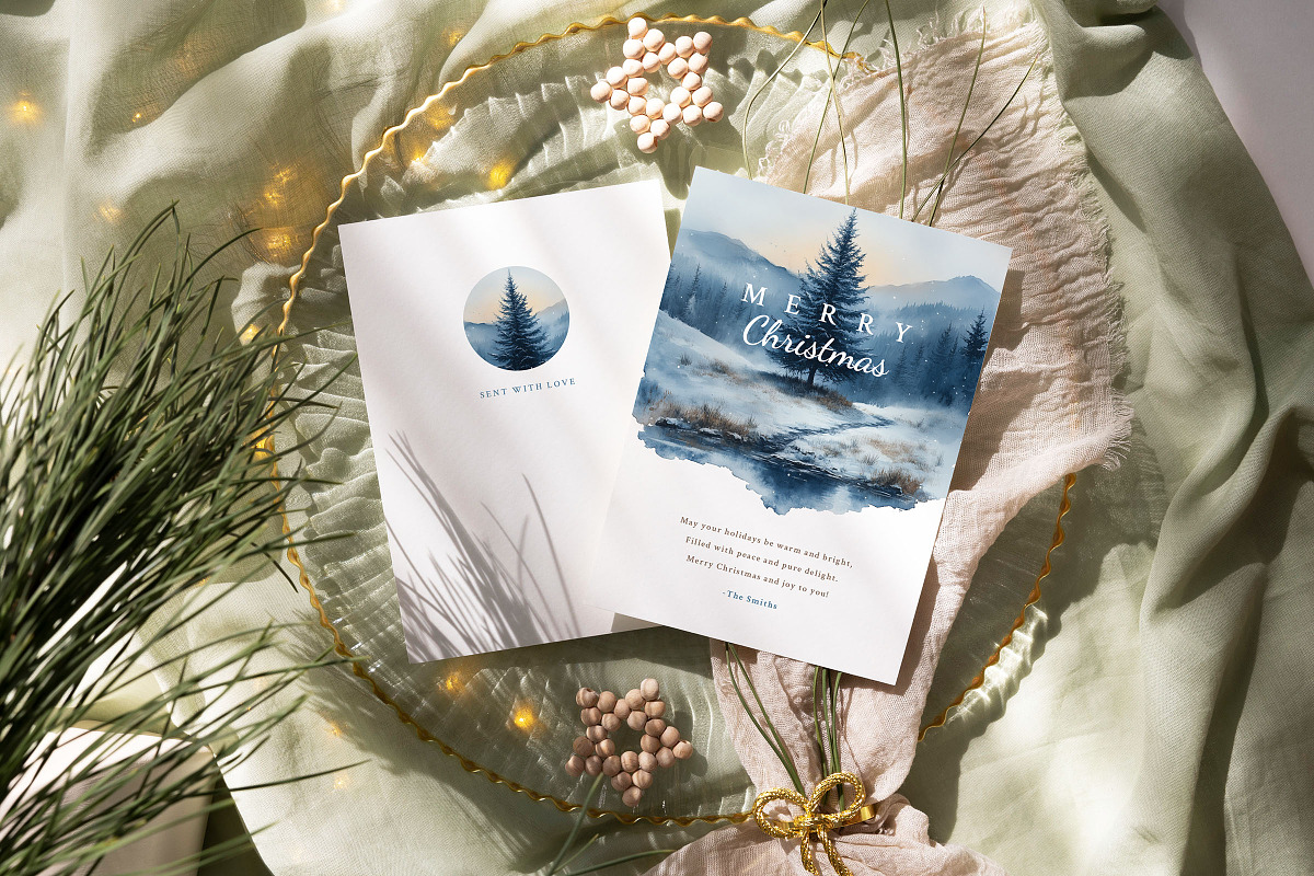 Spruce - Christmas & New Year Card, an Invitation Template by CinderHeart Designs (Photo 2 of 3)