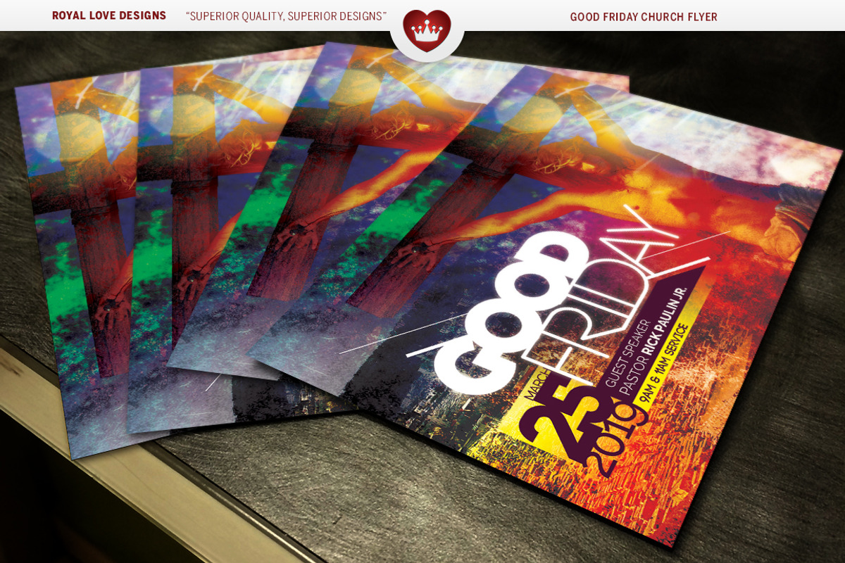 Good Friday Church Flyer, a Flyer Template by Royallove (Photo 5 of 6)