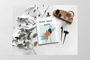 Book reader set. Girl with book., an Illustration by Julia Shop (Thumbnail 3 of 6)