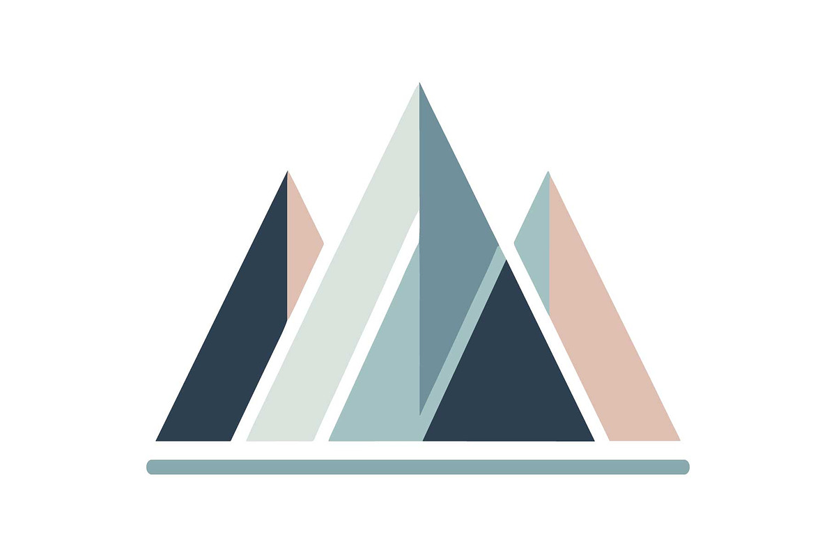 Geometric Mountain Icons Pack, an Object Graphic by yasushie (Photo 1 of 12)