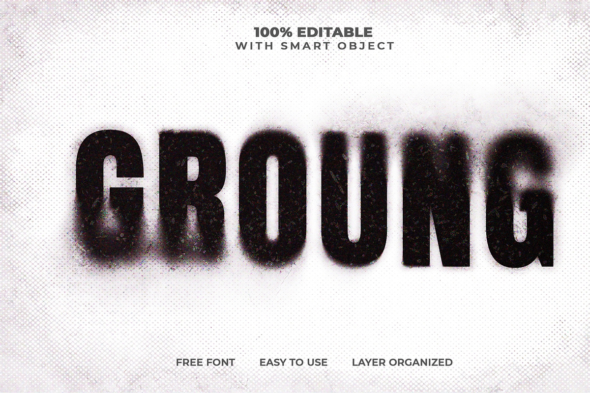 Grunge Photocopy Text Effect PSD, a Layer Style Add-On by Md Jahidul99 (Photo 2 of 2)