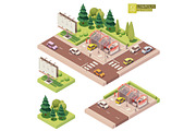 Isometric city map elements, an Object Graphic by tele52 (Thumbnail 13 of 72)