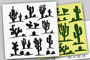 Vector Cacti & Succulents Set, an Object Illustration by MSA-Graphics (Thumbnail 3 of 6)