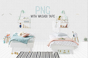Kids Room Wall/Frame Mock Up 28, a Print Template by Whimsicality (Thumbnail 2 of 4)
