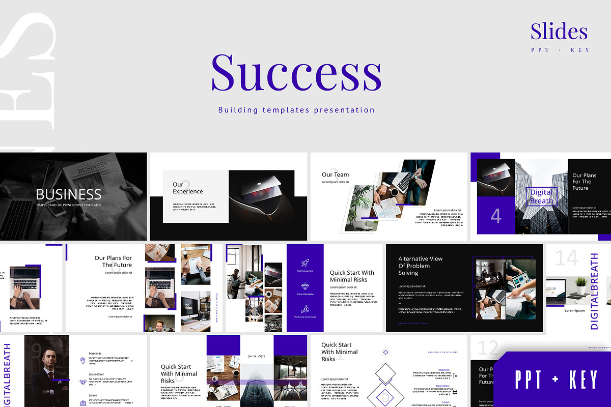 Bundle Power Point Templates + KEY, a Presentation Template by Digital Breath templates (Photo 10 of 11)