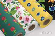 Folk Flowers. Folk Pattern, an Illustration by AvaAva (Thumbnail 3 of 26)