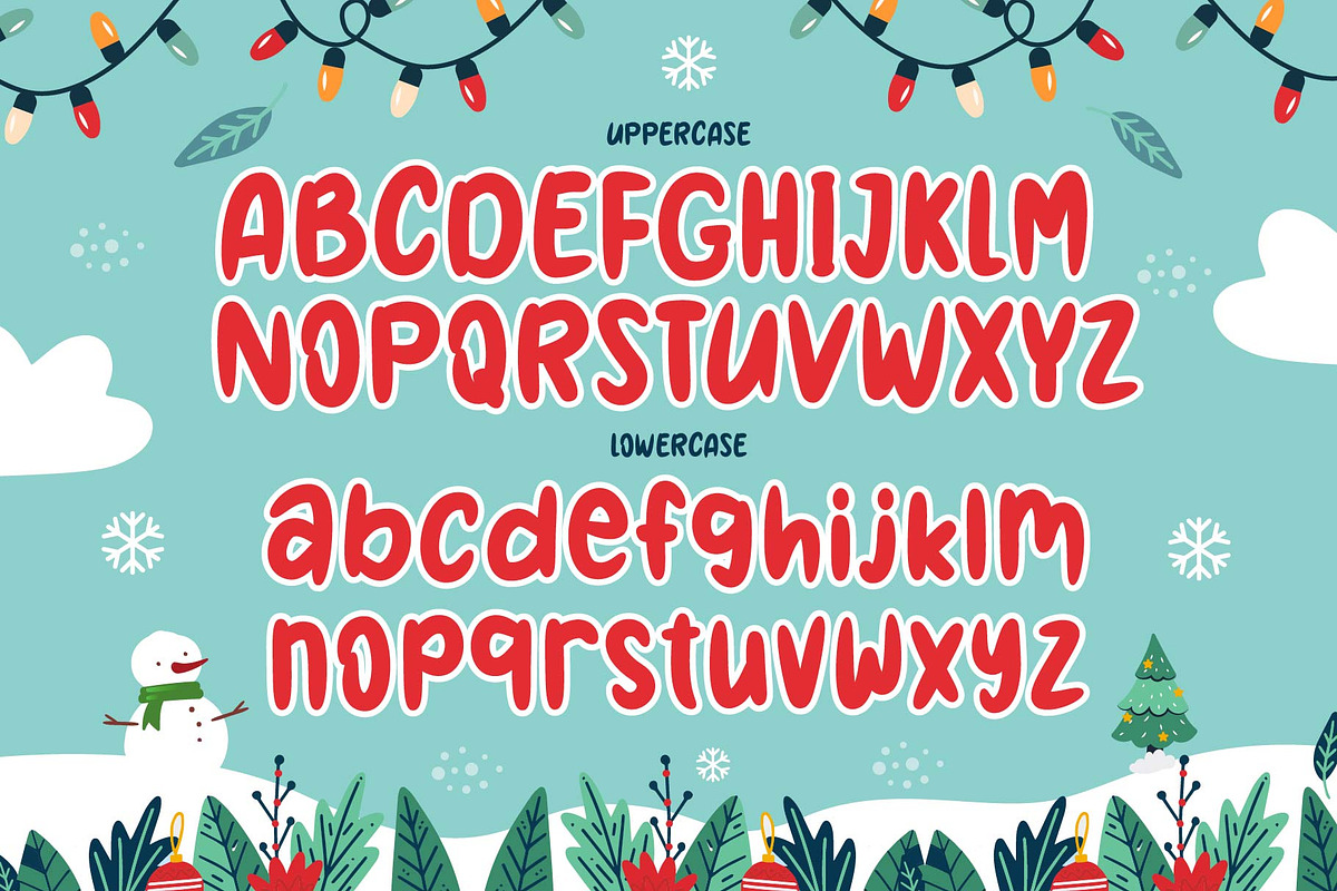 Christmas Holiday Font, a Handwritten Font by KengGraphic (Photo 9 of 11)