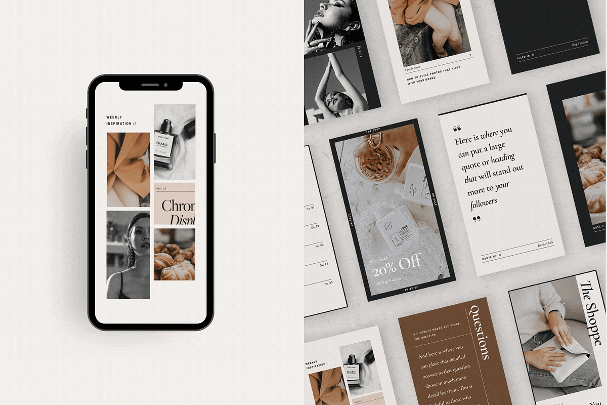 Jardin Editorial Social Med Template, a Social Media Template by SAFFRON AVENUE (Photo 2 of 5)