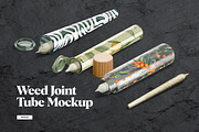 Weed Joint Pre-Roll Tube Mockup, a Packaging Mockup by rebrandy (Thumbnail 1 of 10)