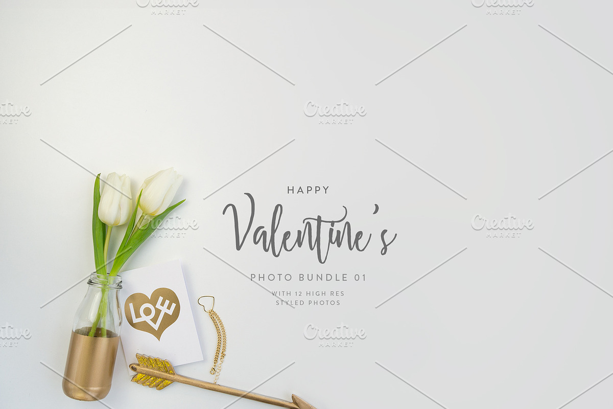 Valentine's Styled Photo Bundle 01, a Product Mockup by GT Studio (Photo 4 of 13)