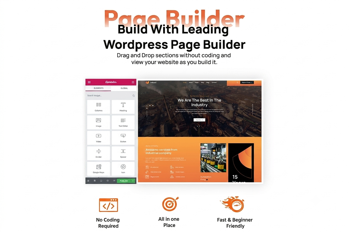 Indusri - Industry WordPress Theme, a WordPress Template by ThemesRain (Photo 3 of 3)