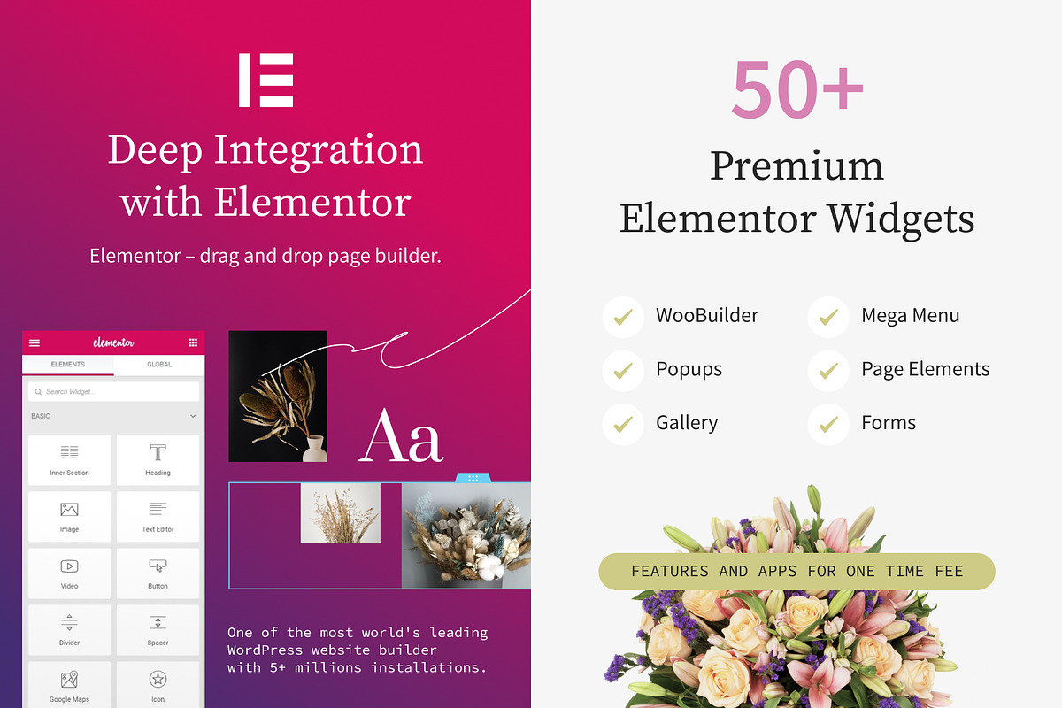 Florist WordPress Theme, a WordPress Template by TonyTemplates (Photo 3 of 9)