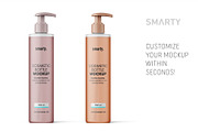 Transparent cosmetic bottle mockup, a Packaging Mockup by Smarty Mockups (Thumbnail 3 of 5)