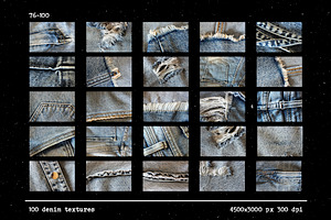 Denim Textures Set